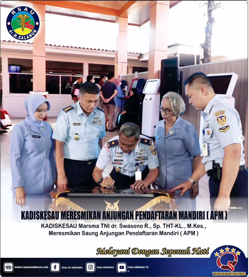 RSAU dr. M. Salamun LUNCURKAN ANJUNGAN PENDAFTARAN MANDIRI