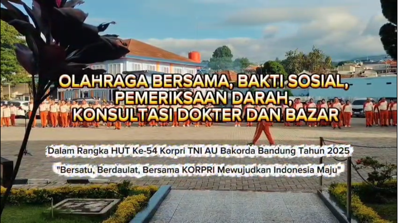 HUT ke-54 KORPRI TNI AU Bakorda Bandung