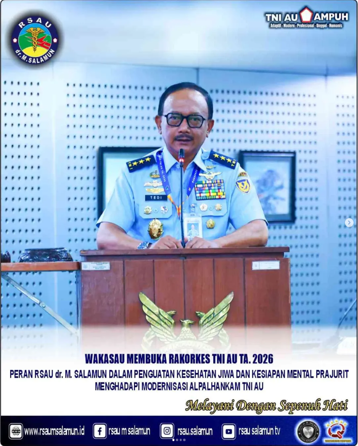 Wakasau Membuka Rakorkes TNI AU TA. 2026