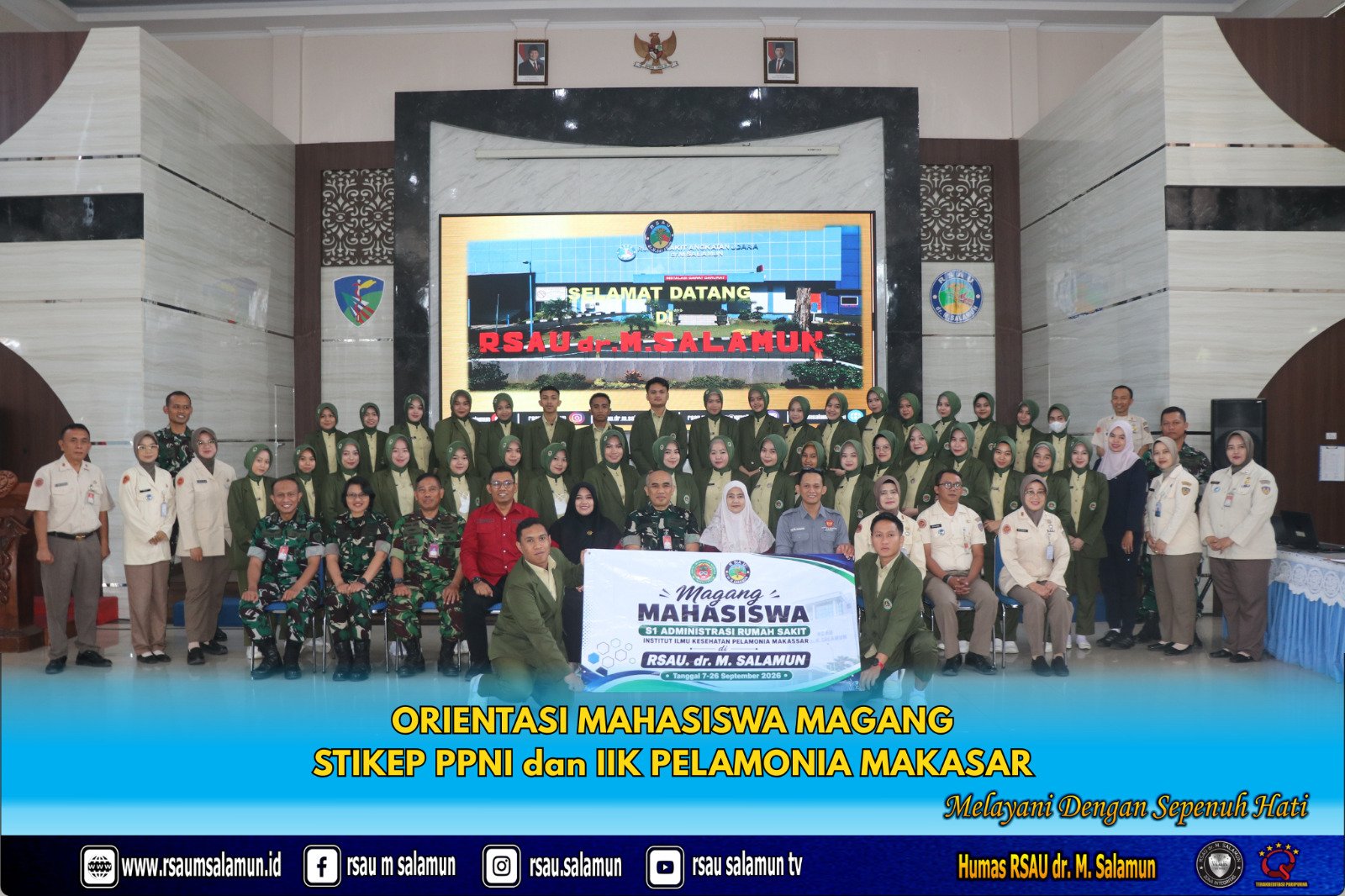 ORIENTASI MAHASISWA MAGANG STIKEP PPNI & IIK PELAMONIA MAKASSAR DI RSAU dr. M. SALAMUN